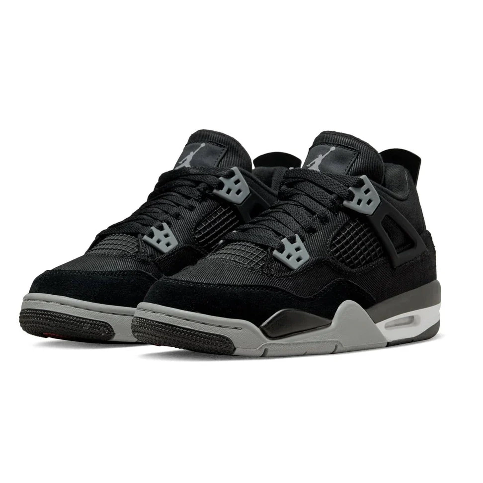 Jordan Air Black Canvas 4 GS Retro 0727